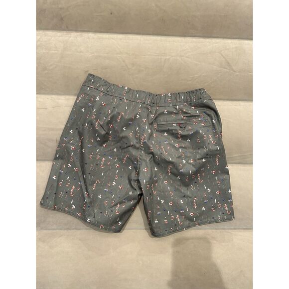 Parke & Ronen Mens Size 29 Green Floral Swim Trunks Shorts - Picture 6 of 7